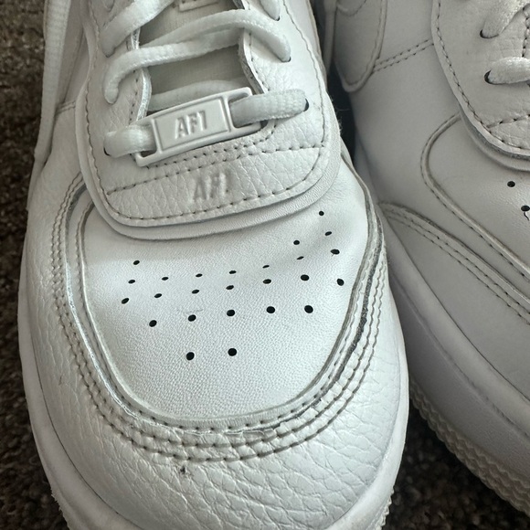 Size 8 - Nike Air Force 1 Shadow Triple White W for sale  Nike Air Force 1 Shadow Triple White Sneakers Women\'s Size 8 GUC